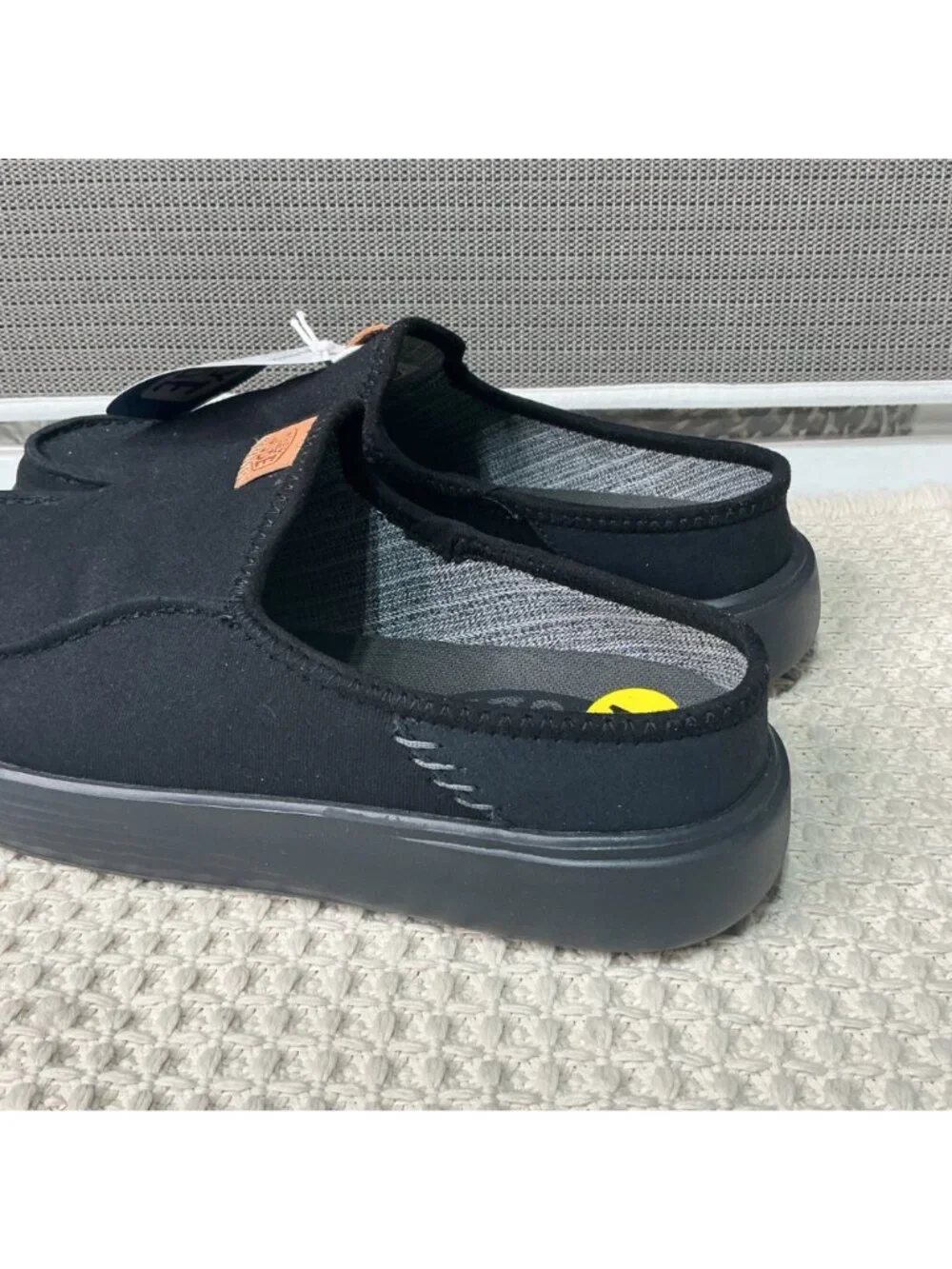 Hey Dude Austin M Workwear Slip-On Shoes Black Size 11 Mens Durable & Lightweigh
